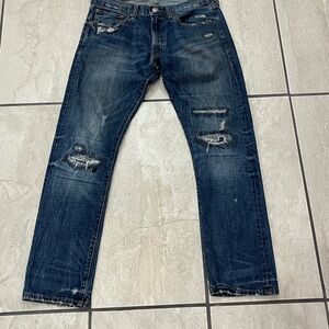 Ralph Lauren Men's Slim Straight Blue Jeans